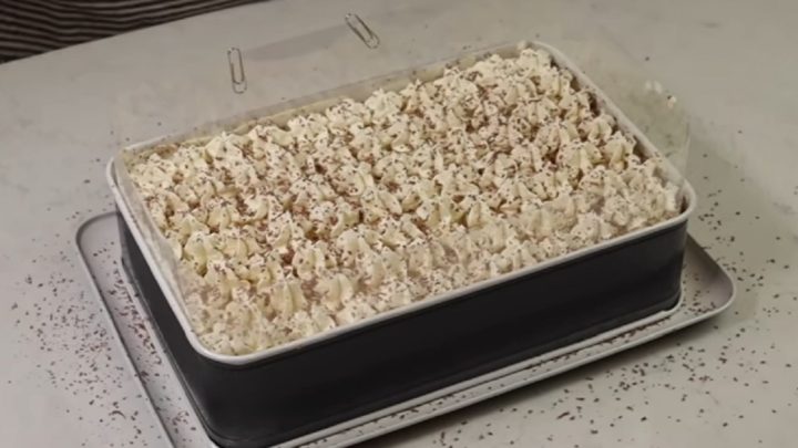 Cappuccino řezy bez pečení s vanilkou