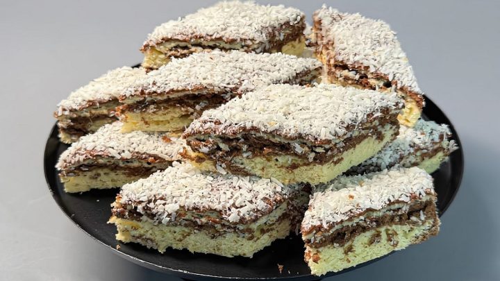 Dvoubarevné sušenky s medem a kokosem