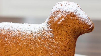 Klasický máslový beránek s vanilkou