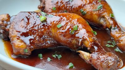 Kuřecí stehna v sojové omáčce se zázvorem