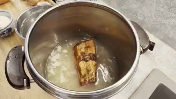 Fazolový krém s uzeným a mrkví