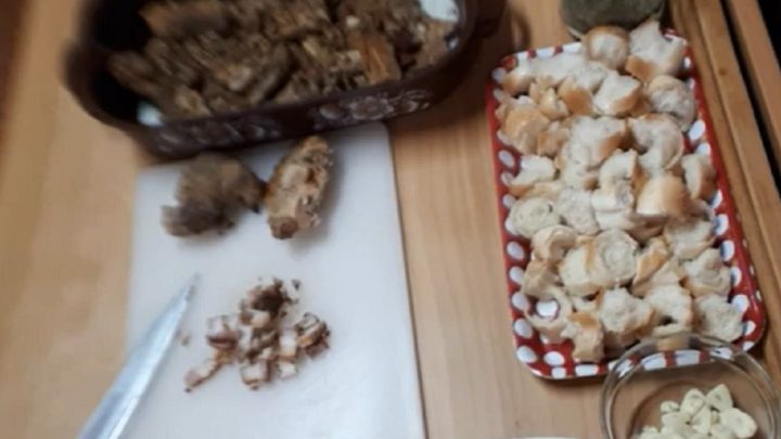 Zapečené hašé s česnekem a majoránkou