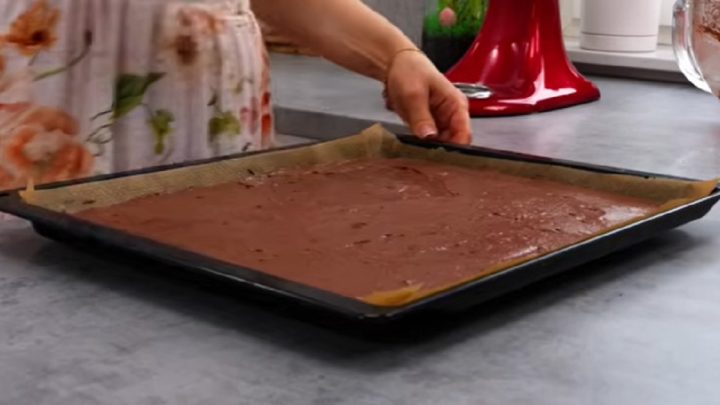 Řezy s kokosovou náplní a čokoládovou polevou