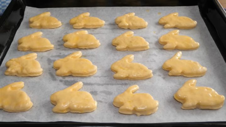 Rychlí zajíčci z tvarohového těsta