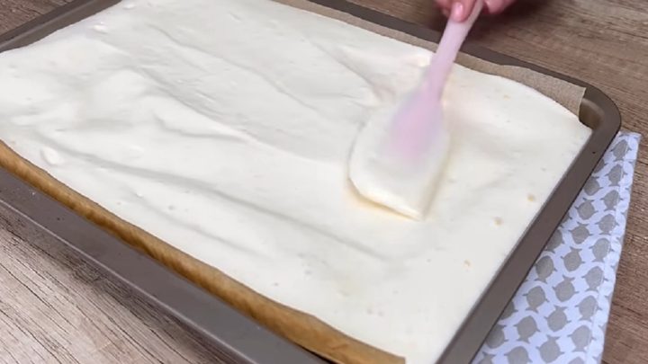 Piškotová roláda s rychlým krémem