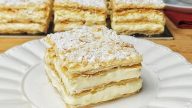Řezy z listového těsta s jemným krémem