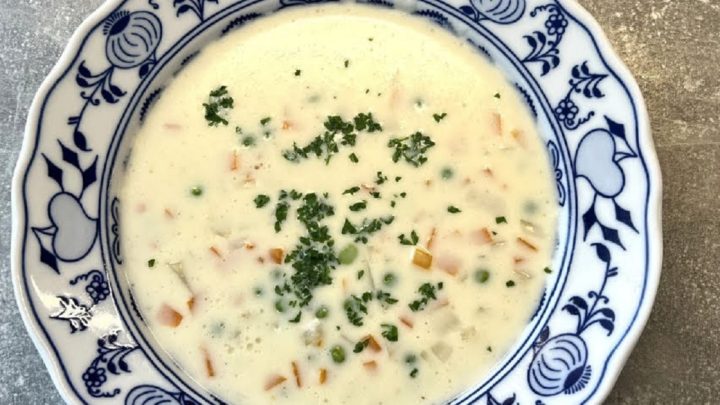 Rychlá zeleninová polévka se smetanou