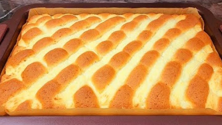 Rychlý prošívaný koláč s tvarohem