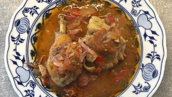 Španělské kuře pečené na zelenině