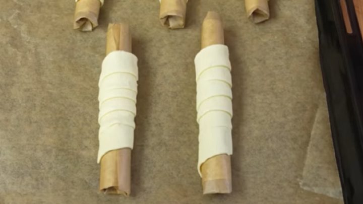 Kremrole plněné krémem z vaječného likéru