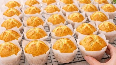 Rychlé vanilkové muffiny s rozinkami