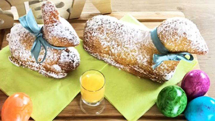 Velikonoční beránek s vaječným likérem Velikonoční beránek s vaječným likérem