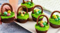Velikonoční čokoládové košíčky bez pečení