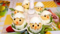 Velikonoční kuřátka z vajec s křenem