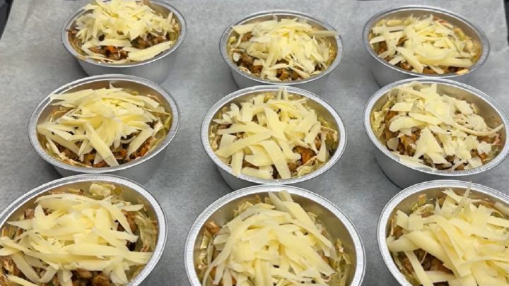 Bramborová hnízda s masovou náplní