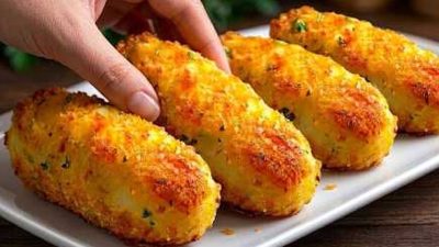 Rychlé bramborové krokety plněné sýrem