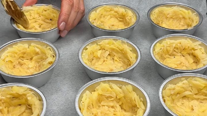 Bramborová hnízda s masovou náplní