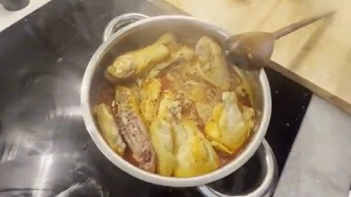 Valtické kuře se smetanovou omáčkou