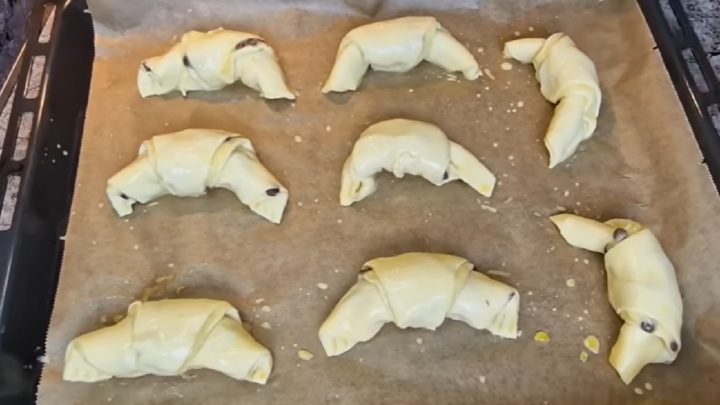 Rychlé croissanty s pudingovou náplní