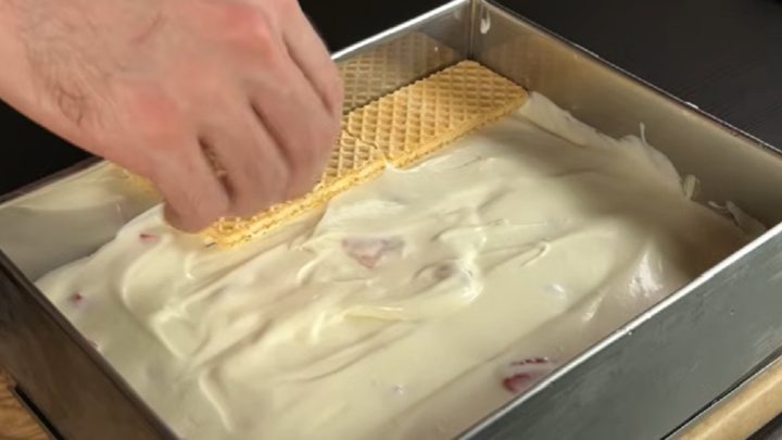 Oplatková zmrzlina s kondenzovaným krémem