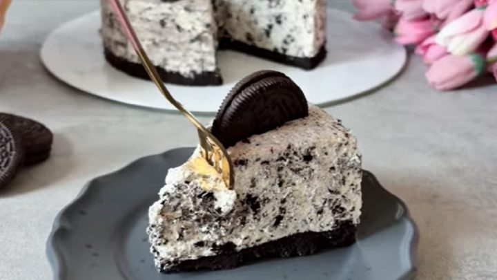 Rychlý Oreo dort bez pečení s vanilkou