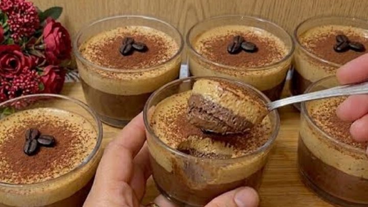 Rychlé kávové poháry bez želatiny