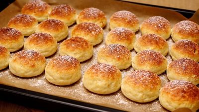 Rychlé tvarohové bochánky s vanilkou