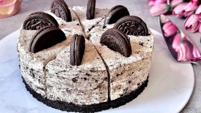 Rychlý Oreo dort bez pečení s vanilkou