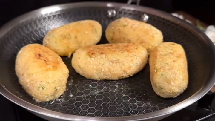 Rychlé bramborové krokety plněné sýrem