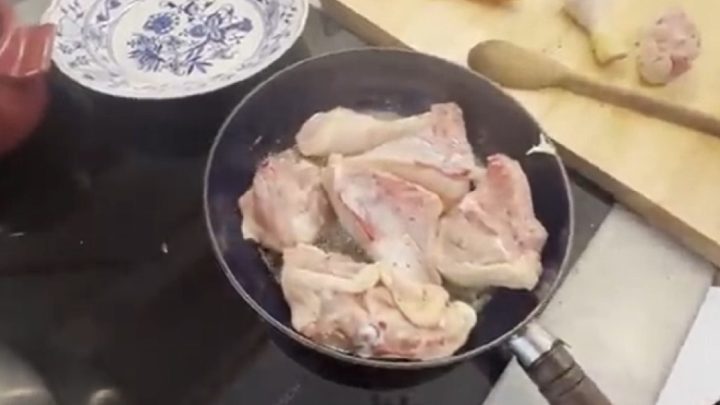 Valtické kuře se smetanovou omáčkou