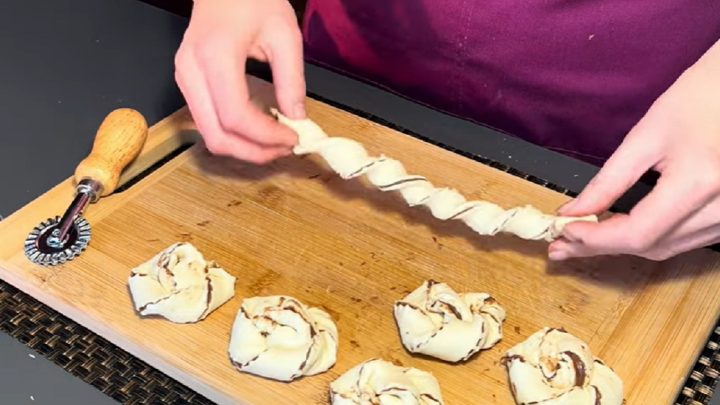 Nutellové motance z listového těsta