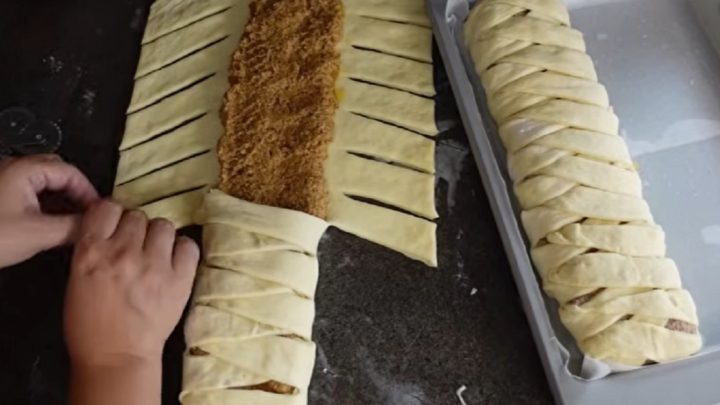 Ořechový závin s marmeládou a vanilkou