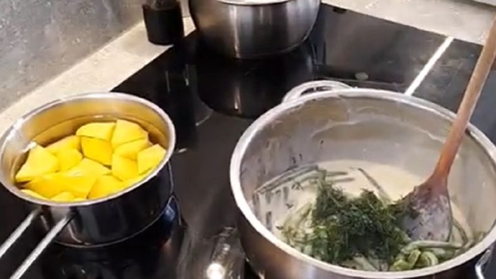 Rychlé fazolky na kyselo se smetanou