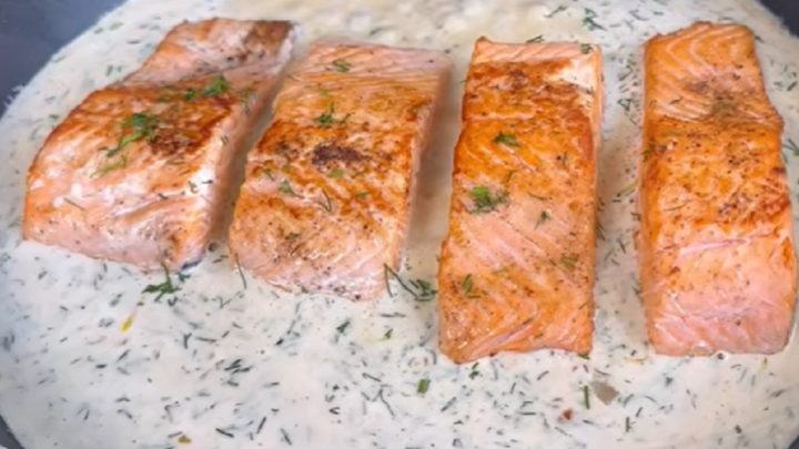 Losos s koprovou omáčkou a citronem