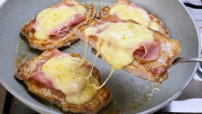 Vepřové plátky se šunkou a sýrem