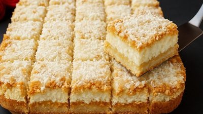 Křehký koláč s tvarohem a Salkem