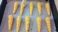 Domácí kornoutky s vanilkovým krémem