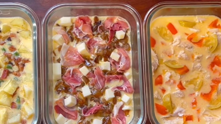 3 slané koláče bez mouky s vejci