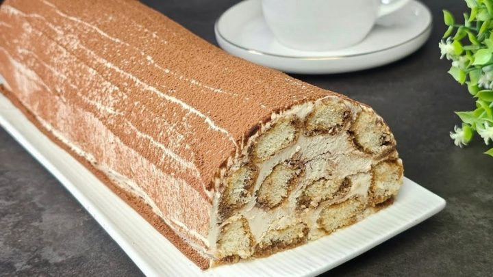 Tiramisu roláda bez pečení s mascarpone