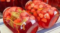 Jahodová limonáda na zimu s citronem