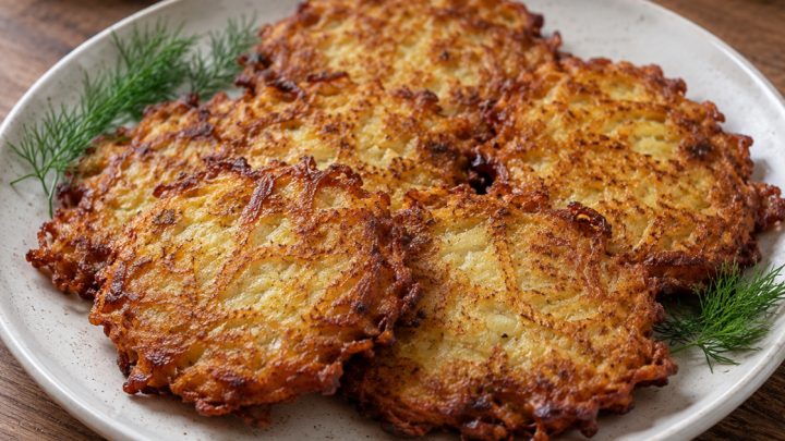 Křupavé bramboráky bez vajec se škrobem Křupavé bramboráky bez vajec se škrobem