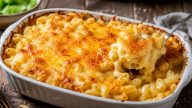 Mac and Cheese se zlatavou sýrovou krustou