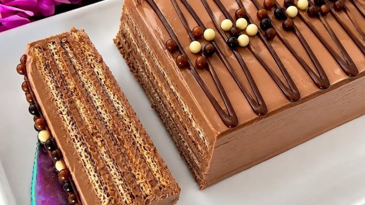 Nutella řezy bez pečení s oplatky