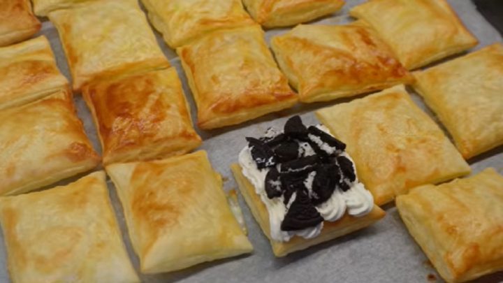 Listové mini dortíky s Oreo sušenkami