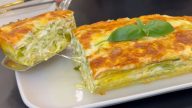Cuketové lasagne se sýrem a bazalkou