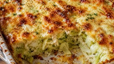 Zelný nákyp s mozzarellou a bylinkami