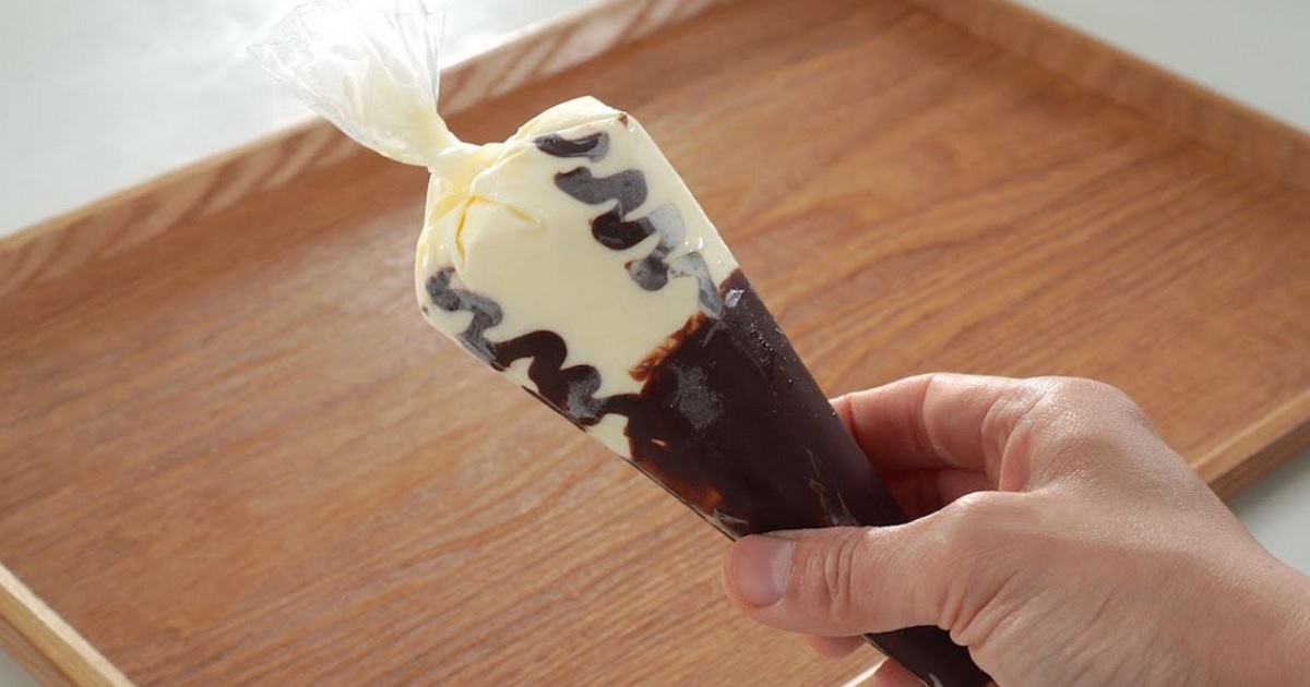 Domácí Cornetto s čokoládou a ořechy