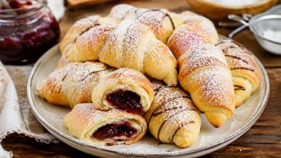 Bramborové rohlíčky s marmeládou
