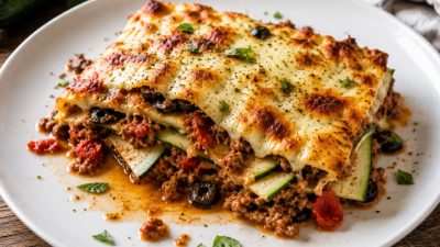 Cuketové lasagne bez těstovin