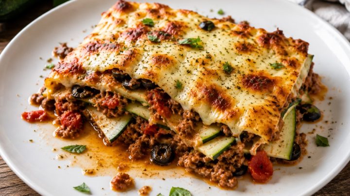 Cuketové lasagne bez těstovin Cuketové lasagne bez těstovin